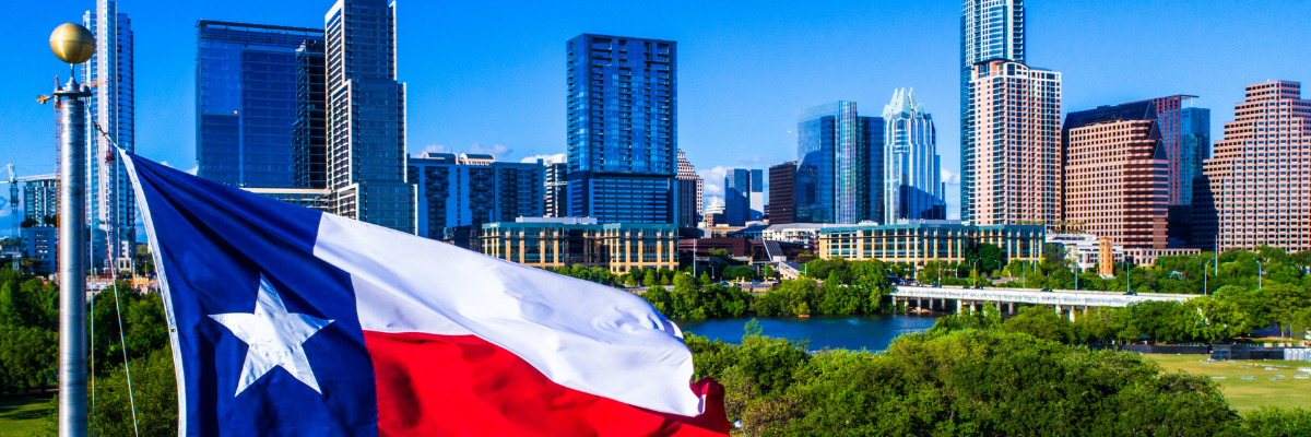 Austin, TX, Texas Flag